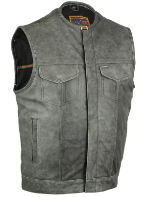 DS191V Concealed Snaps, Premium Naked Cowhide, Hidden Zipper, w/o Col