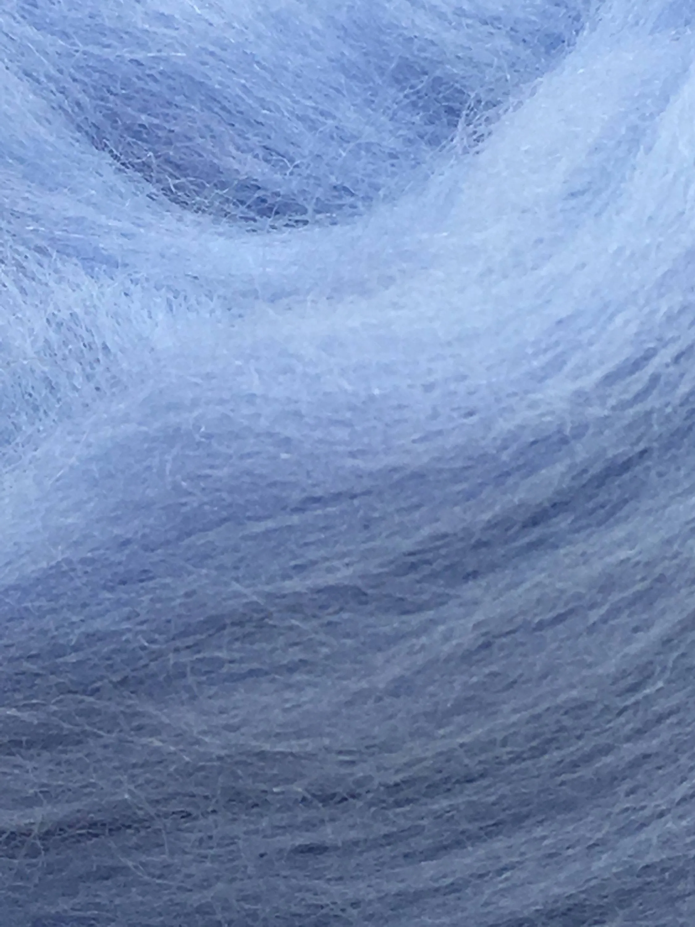 4 oz Blue Merino Wool top Roving- Light Blue, Baby Blue Rove, Blue Craft Wool, Spin Fiber, Felting Wool