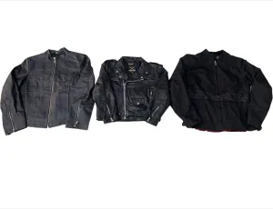 90s Vintage Biker Jackets Mixed UniSex - 10 Pcs