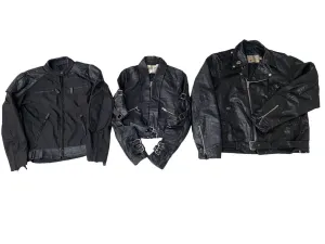 90s Vintage Biker Jackets Mixed (UniSex) - 11 Pcs