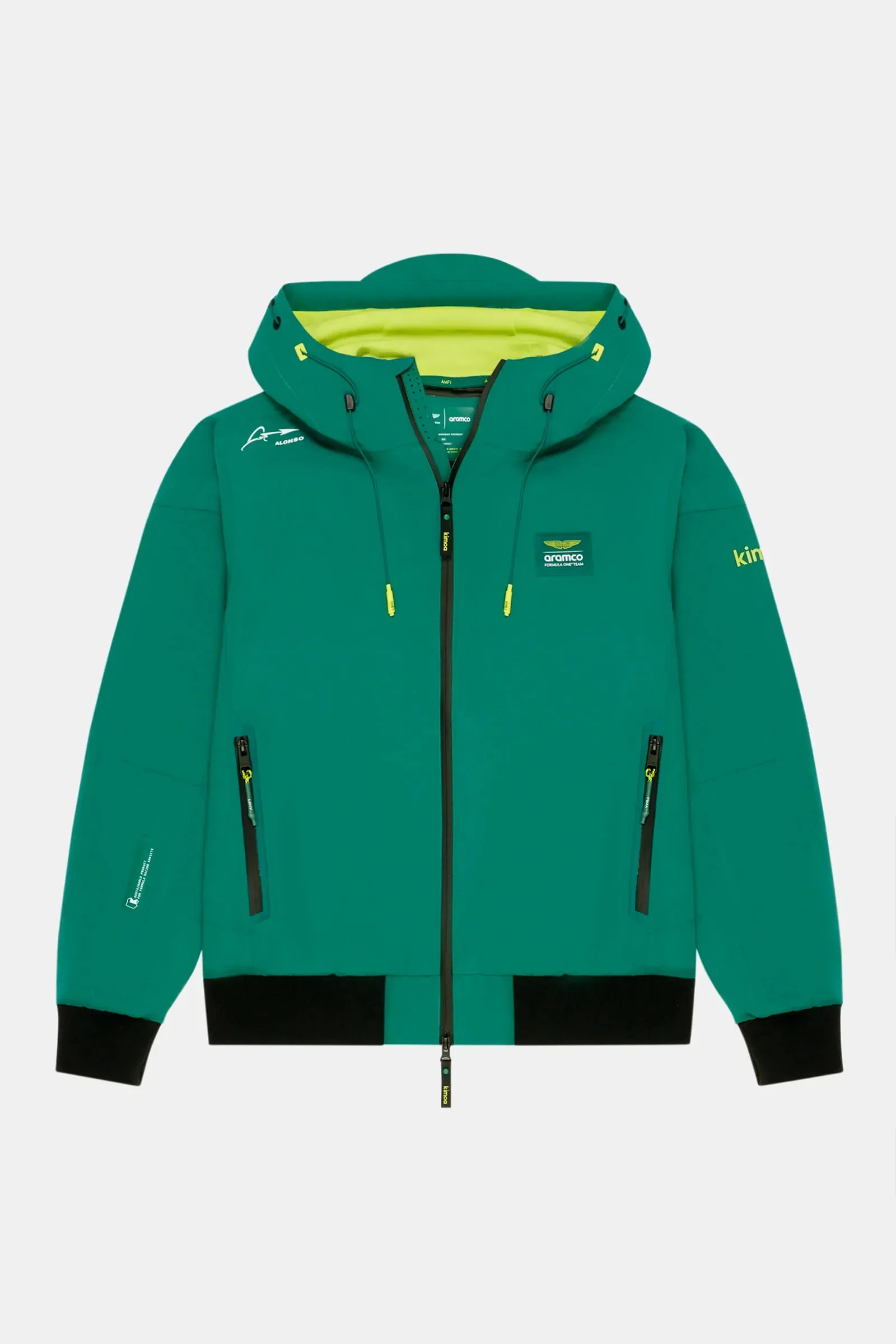 Aston Martin F1 Kimoa Fernando Alonso Windbreaker Jacket - Green