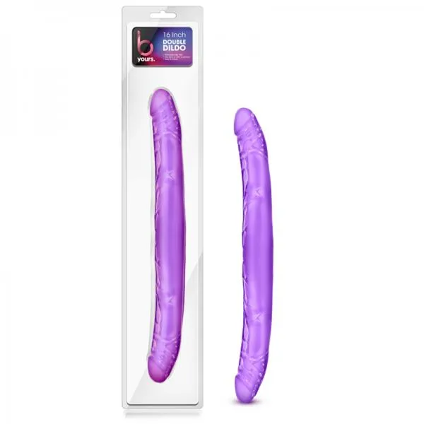 B Yours 16 inches Double Dildo Purple