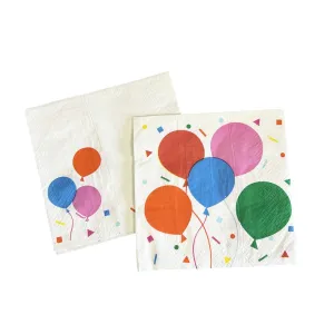 Birthday Colorful Balloon Luncheon Napkin - 192 Napkins/Case or 16 Napkins/Pack