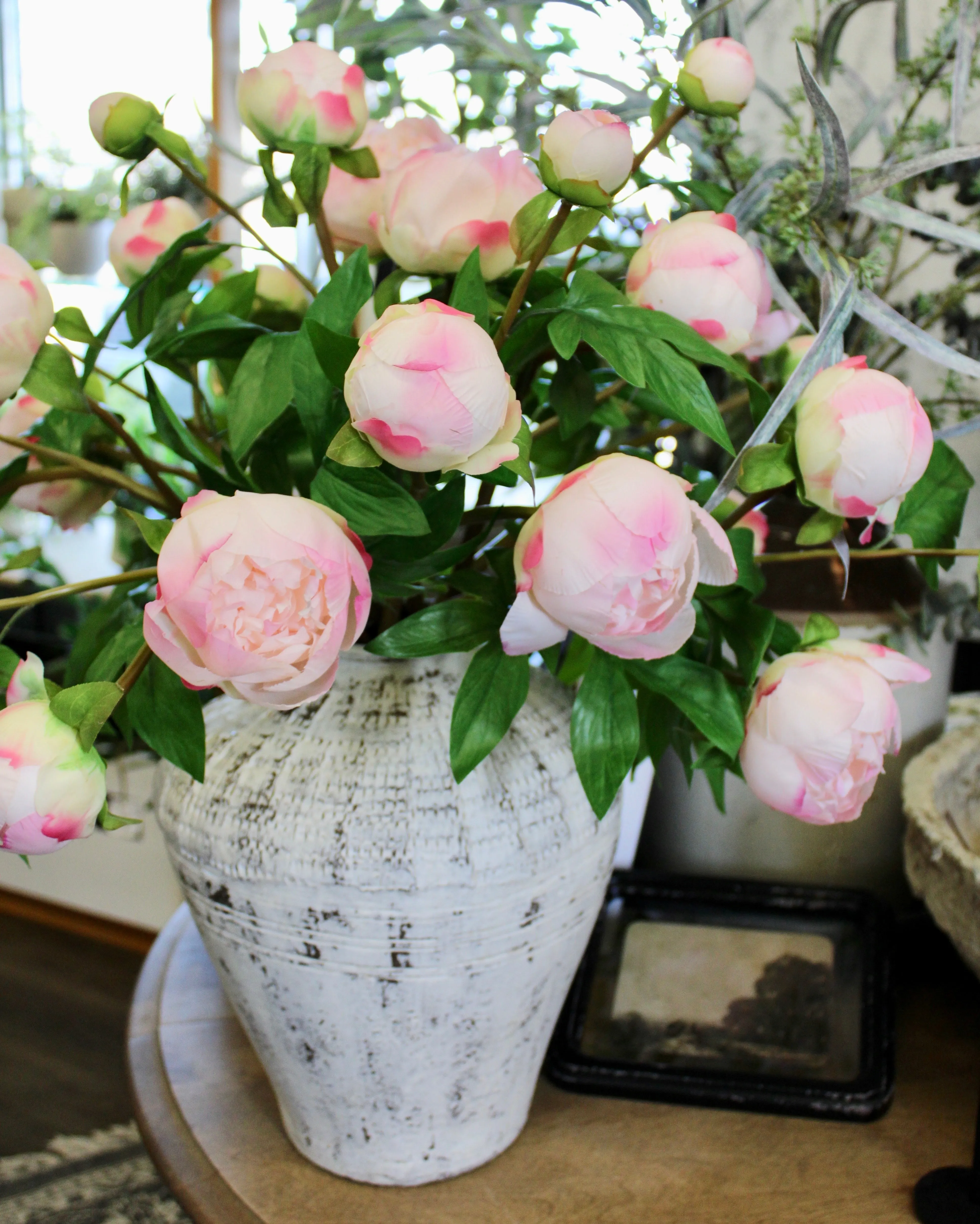 Blush Peony Bud Spray