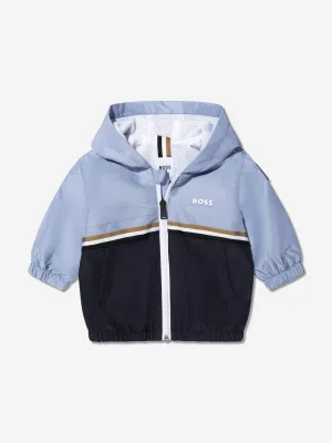 BOSS Baby Boys Colourblock Windbreaker In Navy