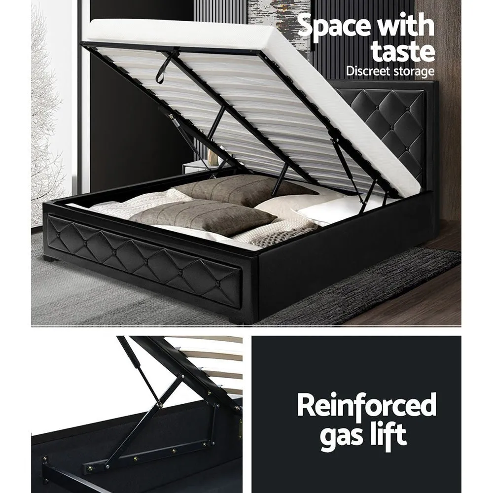 Bronte Storage Double Bed Frame Black