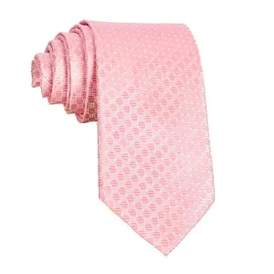 Classy Men Pink Hexagonal Silk Tie