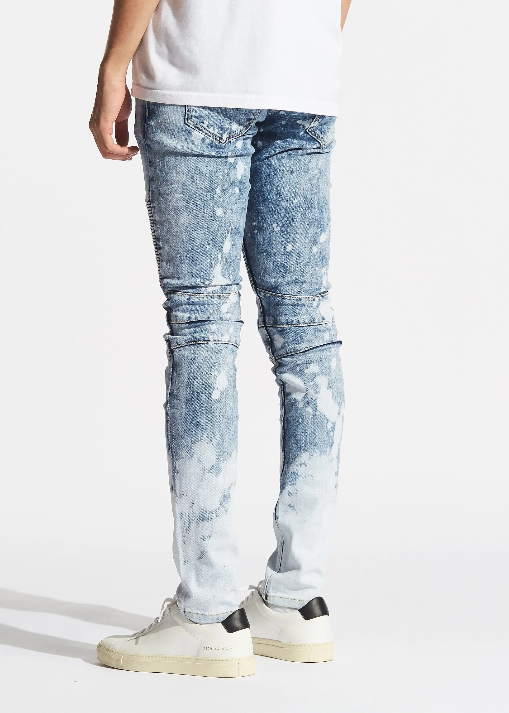 Crux Biker Denim (Bleached Blue)