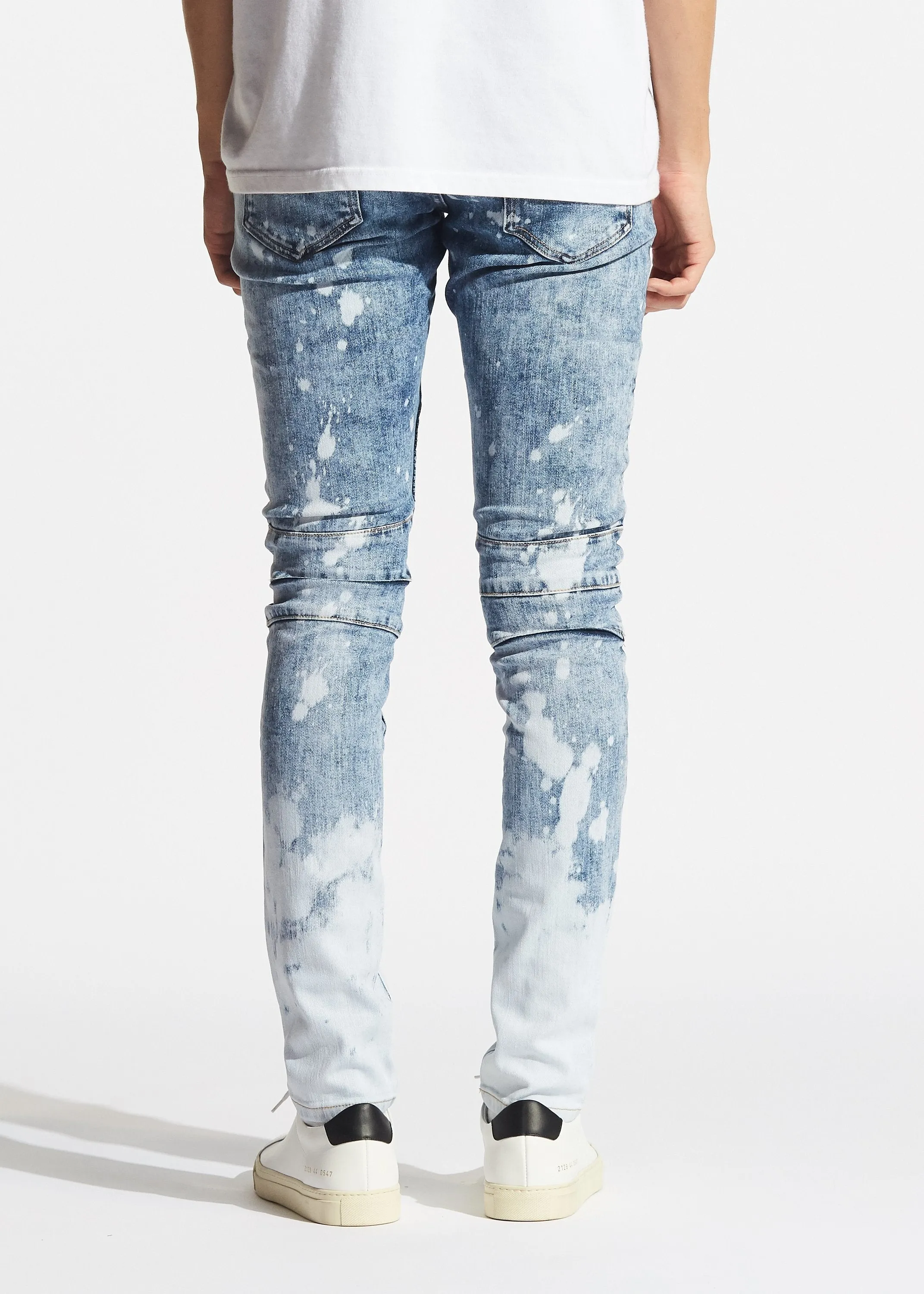 Crux Biker Denim (Bleached Blue)