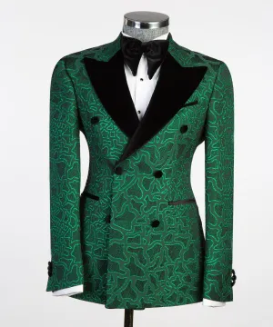 Designer Dark Green Tuxedo Wedding