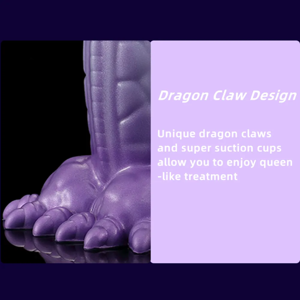 Dino - 8.46 Inch Monster Dildo - Fantasy Dildo - Dragon Dildo - 2 Sizes