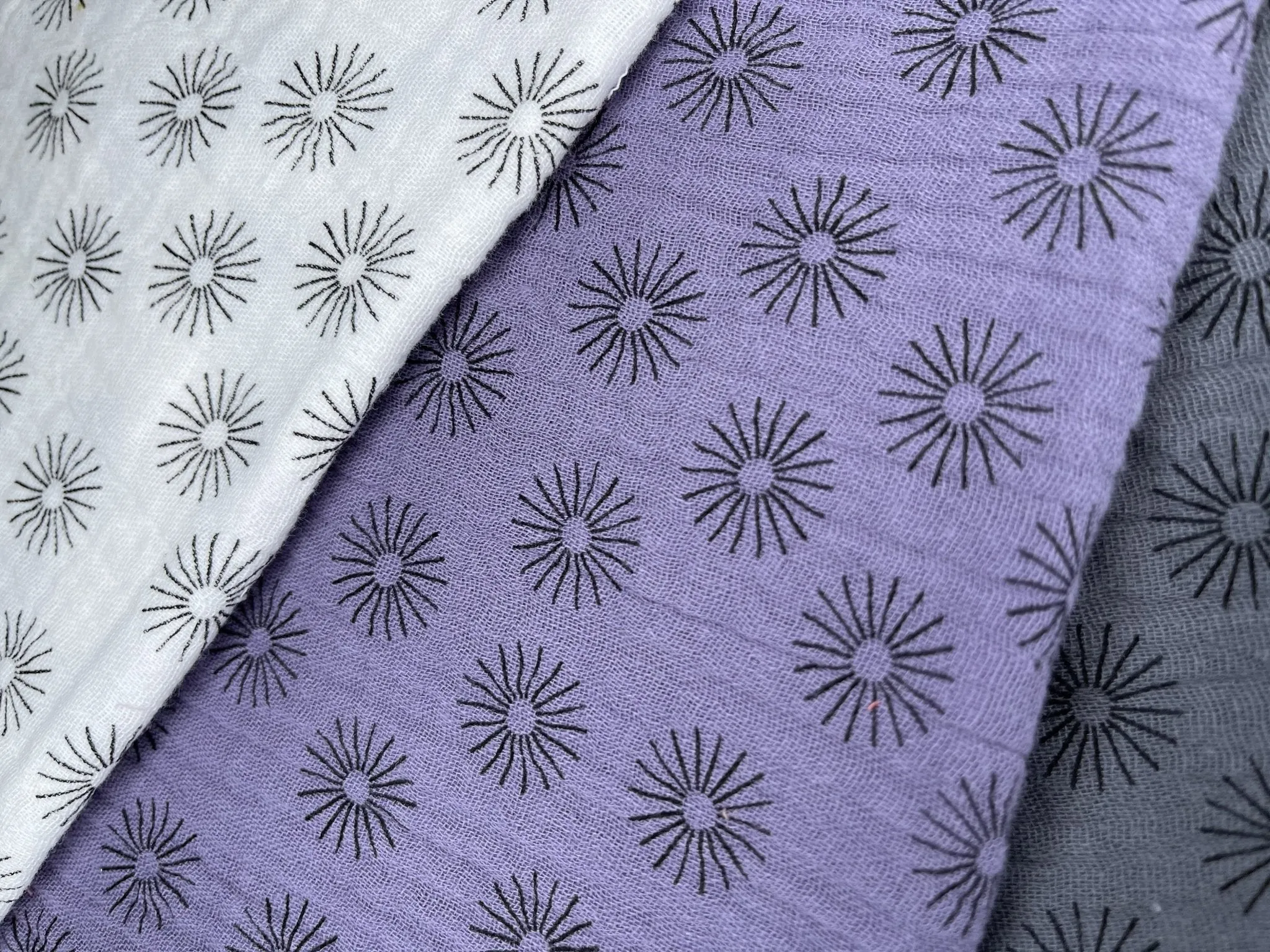 Double Gauze Sun Print Fabric