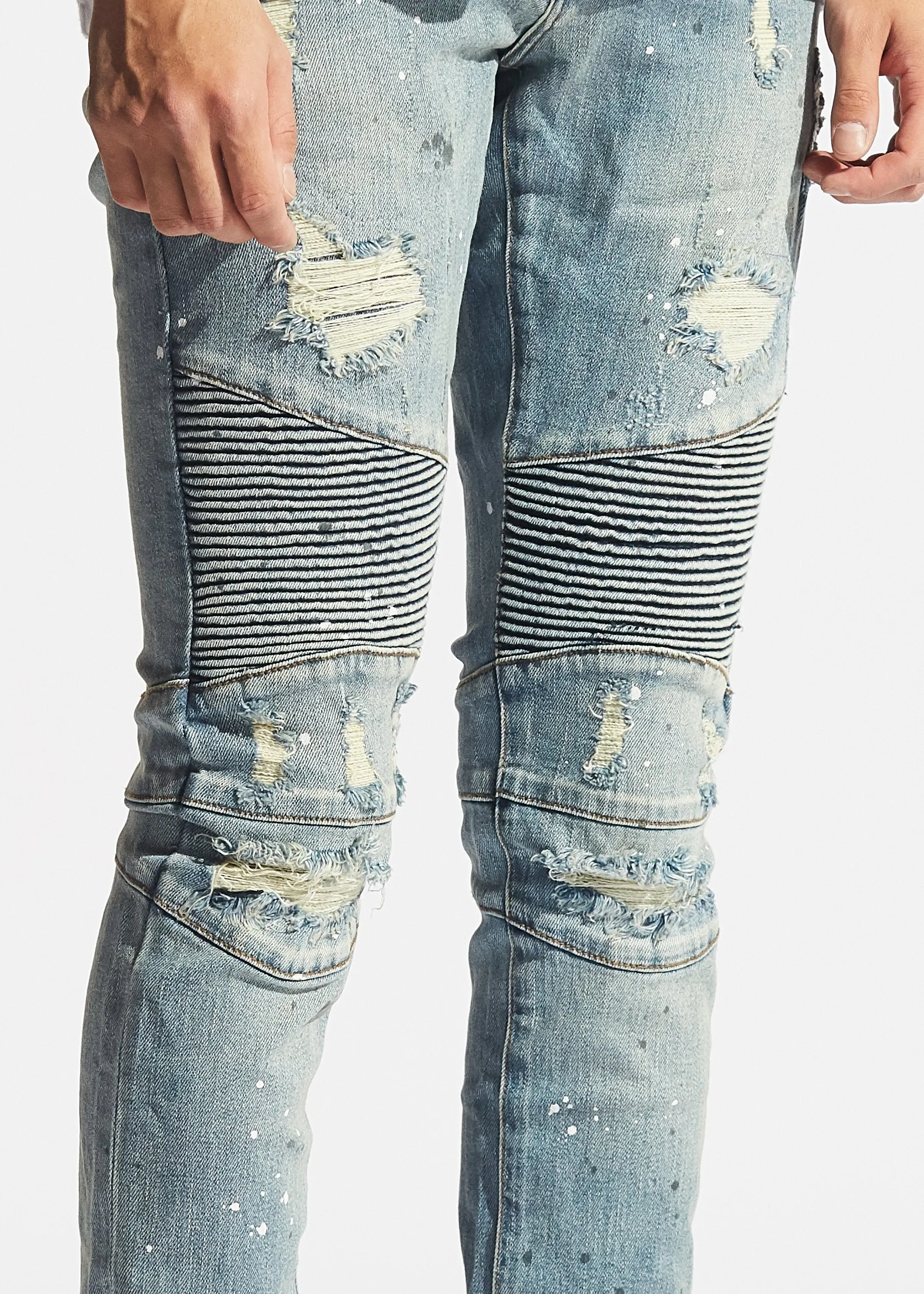 Drako Biker Denim (Blue)