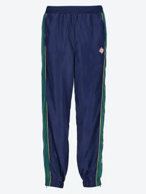 Embroidered windbreaker pants