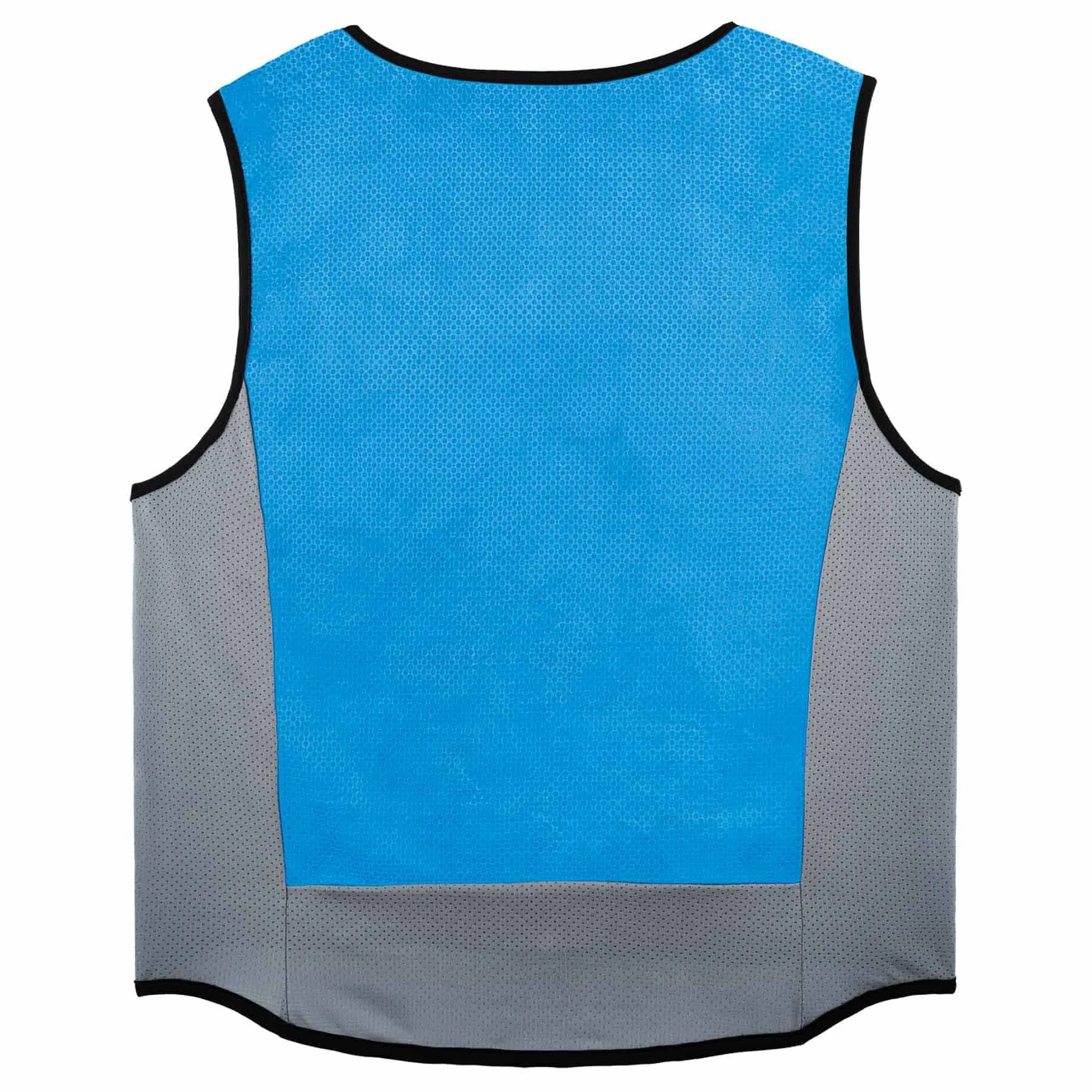 Ergodyne 12693 6667 M Blue Wet Evaporative Cooling Vest - PVA - Zipper