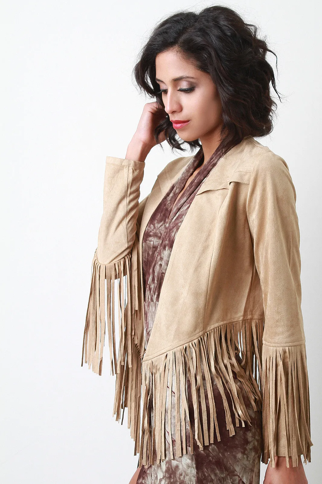 Fringe Accent Cowboy Jacket