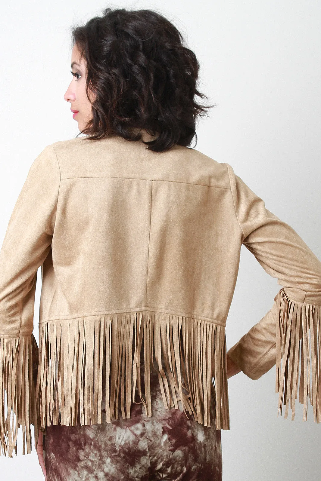 Fringe Accent Cowboy Jacket