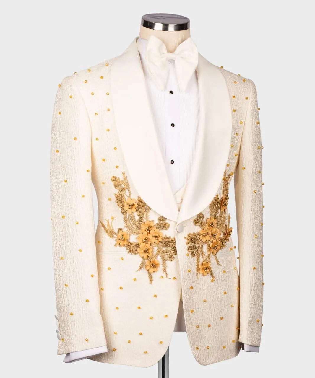 Gold Dazzles Ivory Tuxedo