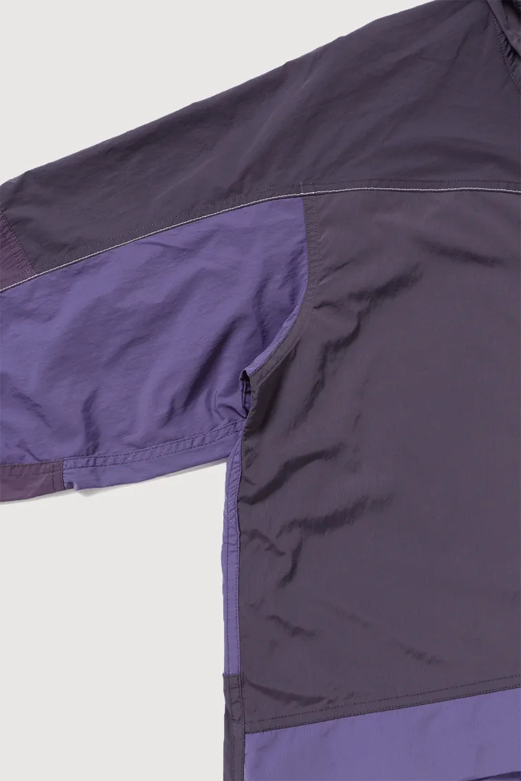 Gramicci x and wander Patchwork Wind Hoodie - Multi Purple