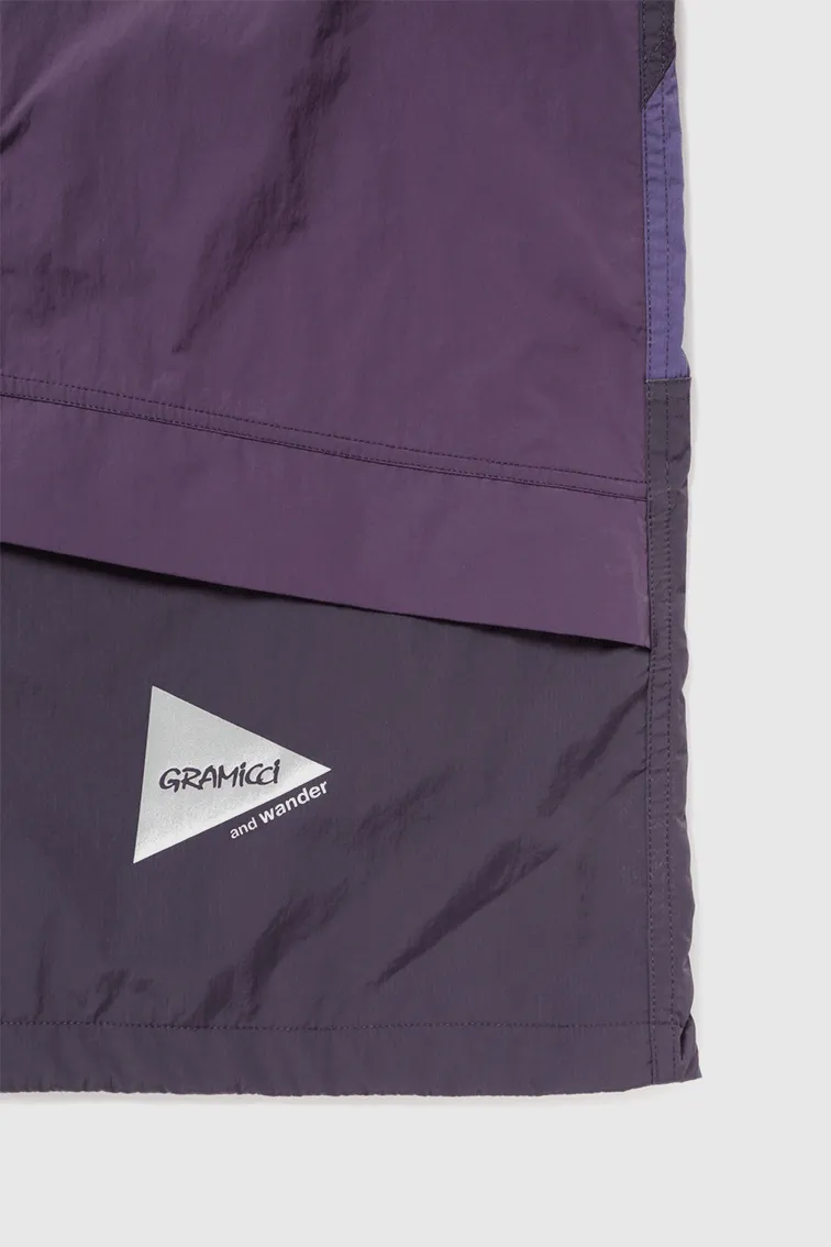 Gramicci x and wander Patchwork Wind Hoodie - Multi Purple