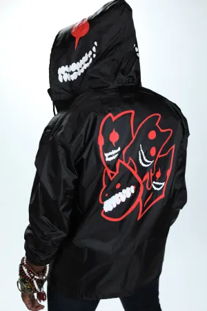 GUILTY GEAR - 'Zato-1 Pressure' Windbreaker - Black