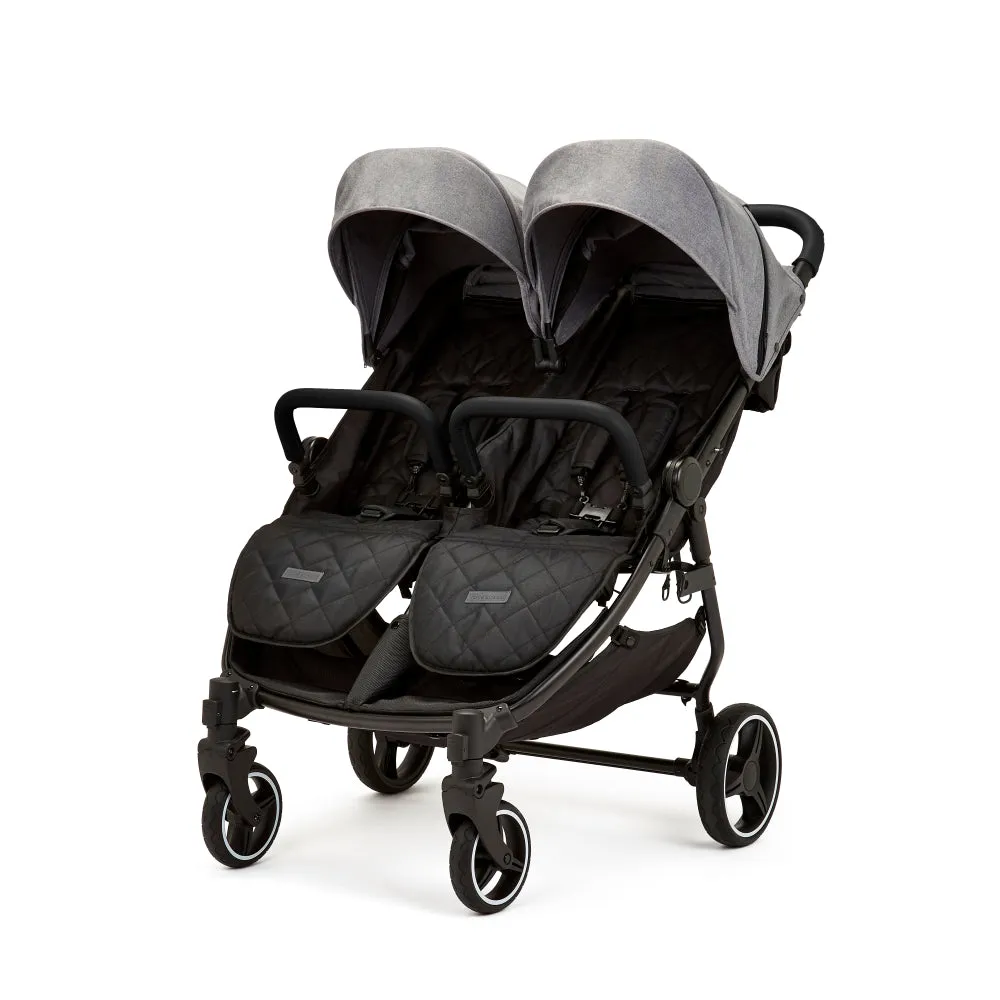 Ickle Bubba Venus Prime Double Stroller Grey