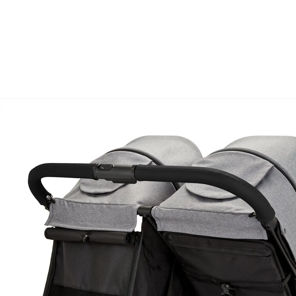 Ickle Bubba Venus Prime Double Stroller Grey