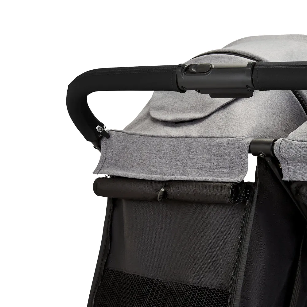 Ickle Bubba Venus Prime Double Stroller Grey