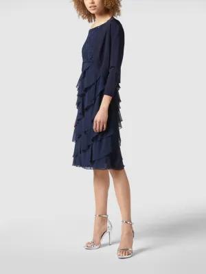 Jake*s Cocktail shawl collar bolero, navy