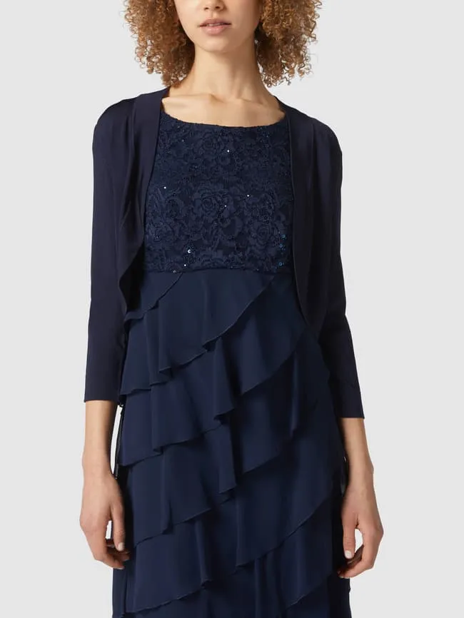 Jake*s Cocktail shawl collar bolero, navy