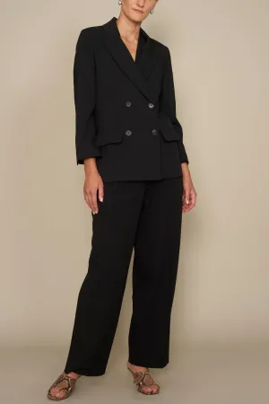 Kallmeyer Black Boxy Tuxedo Blazer