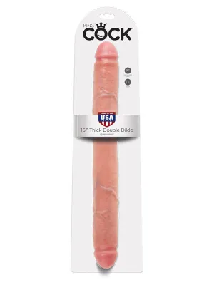 KING COCK 16 in. Thick DOUBLE DILDO