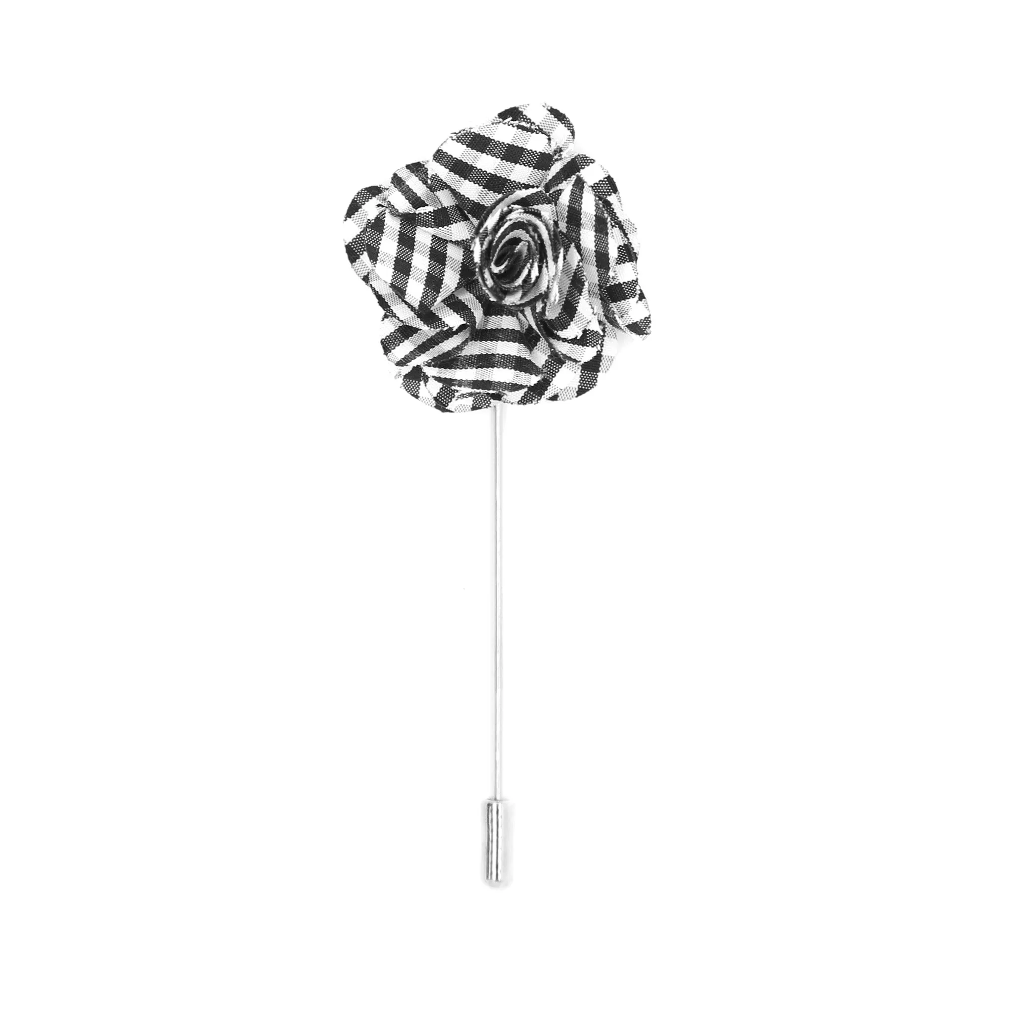 Lois 10 Black White Lapel Pin