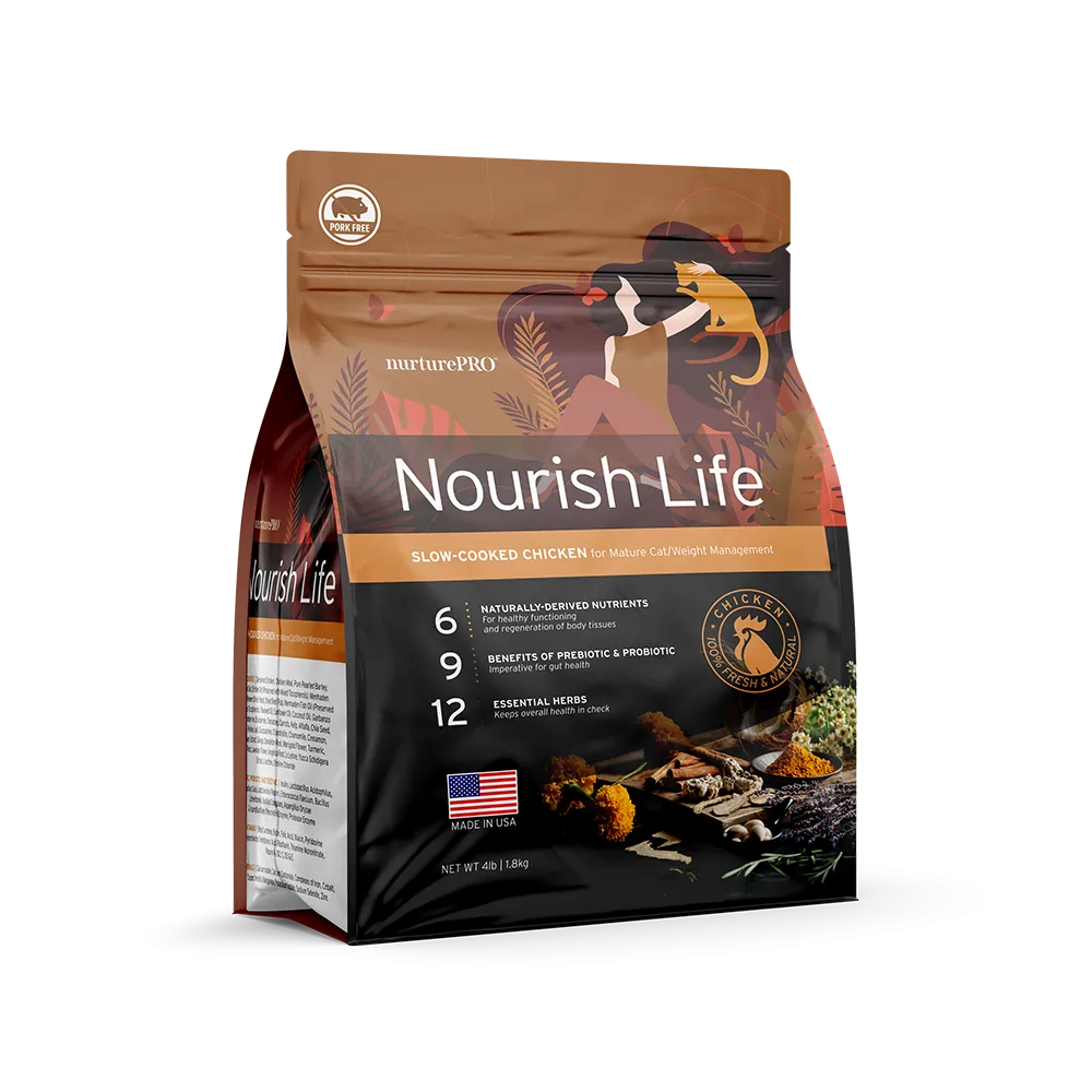 Nurture Pro Nourish Life - Cat Mature 7  Chicken Formula 4lb