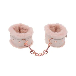 Luxurious Peaches n Cream Faux Fur Handcuffs