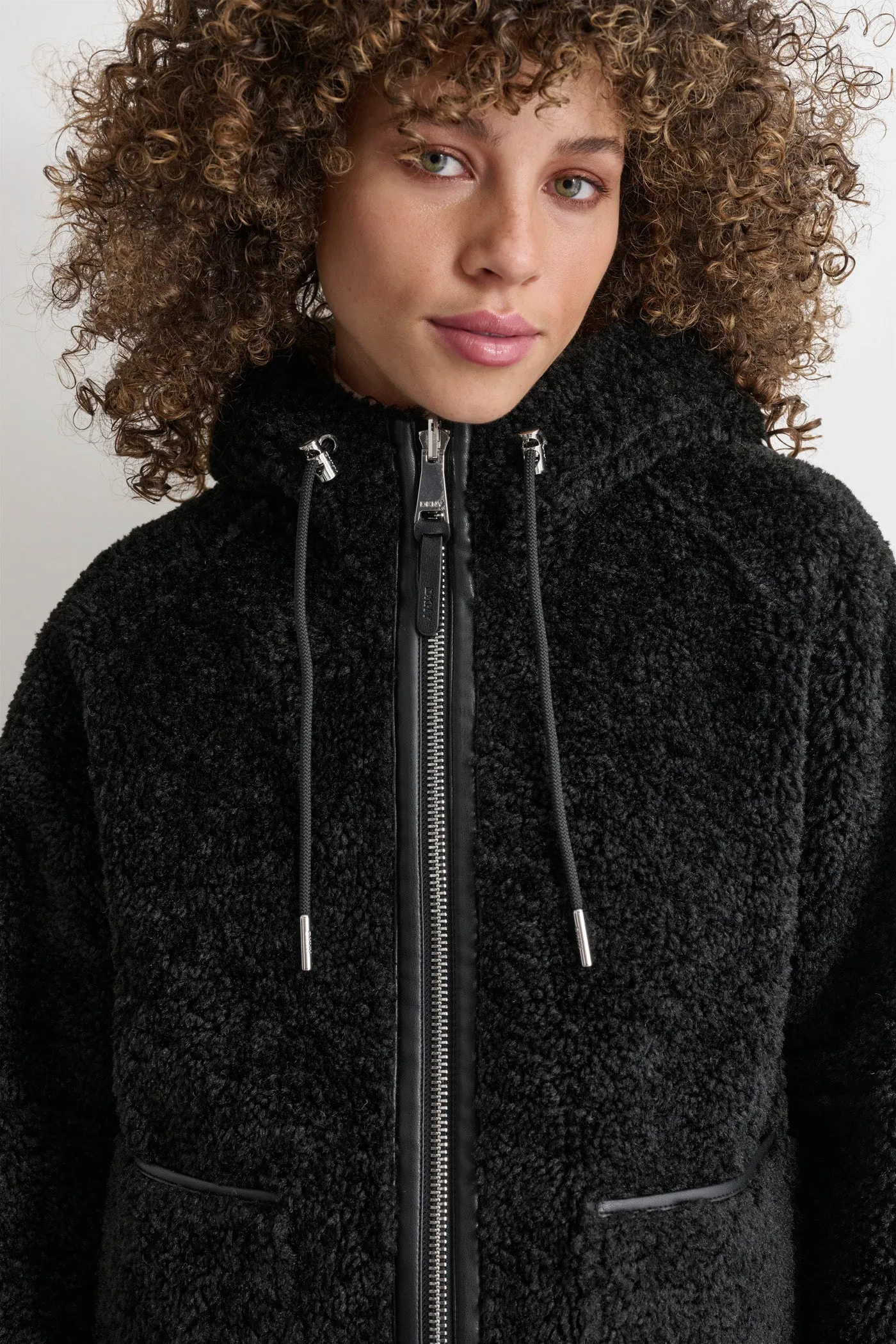 REVERSIBLE FAUX SHEARLING JACKET