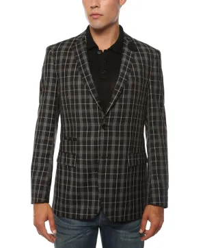 The Alton Plaid Slim Fit Mens Blazer