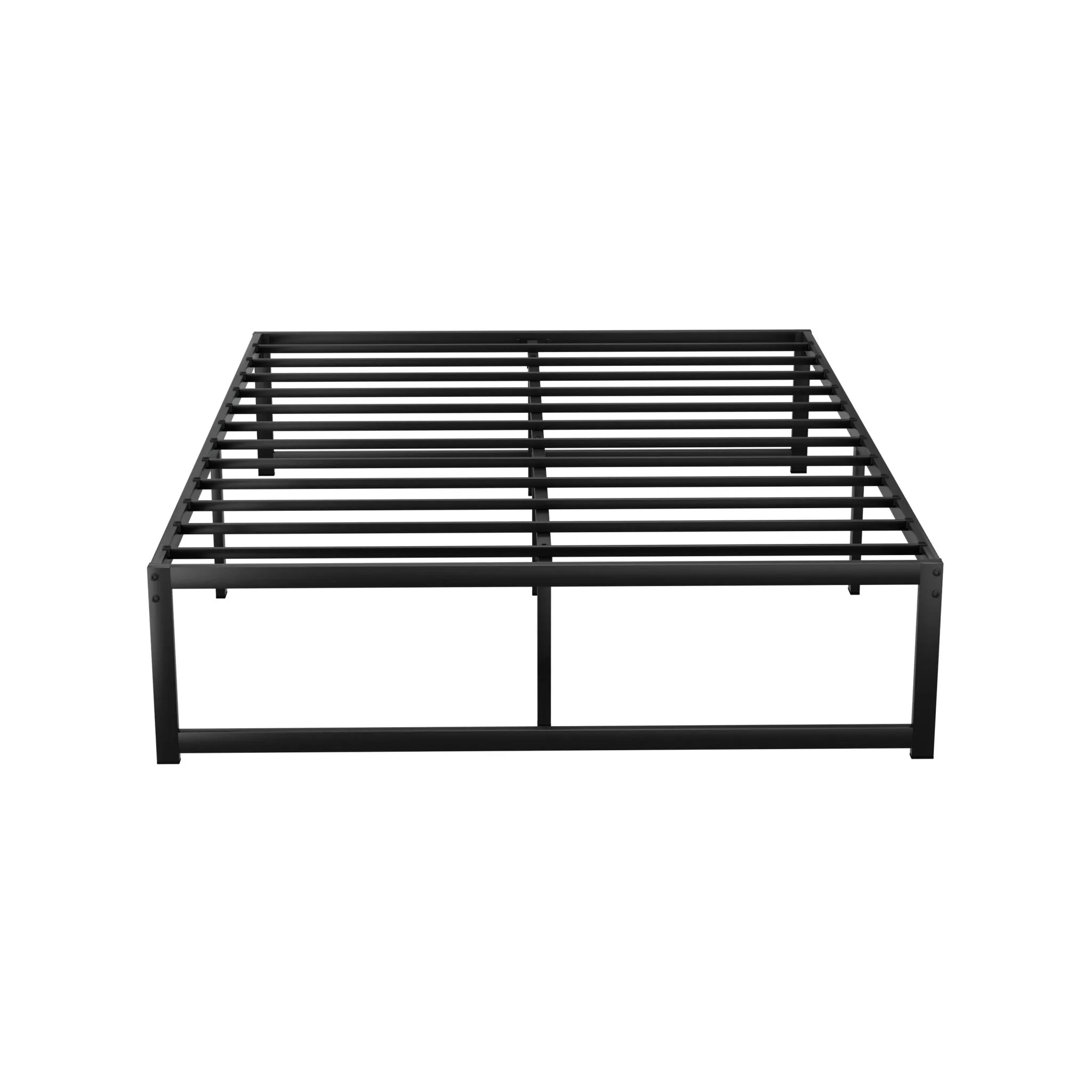 Tino Metal Double Bed Base Black (Metal Slats)