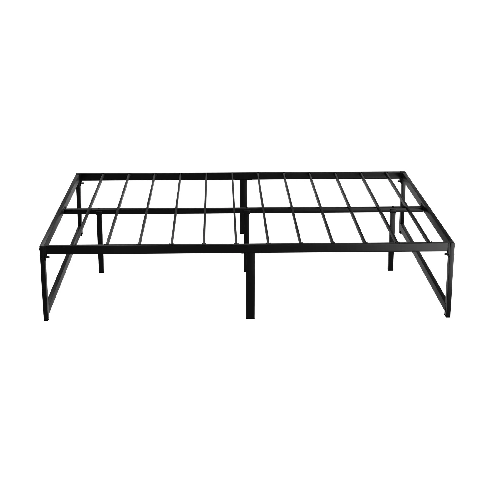 Tino Metal Double Bed Base Black (Metal Slats)