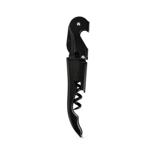 Truetap™: Double-Hinged Corkscrew in Matte Black with Black