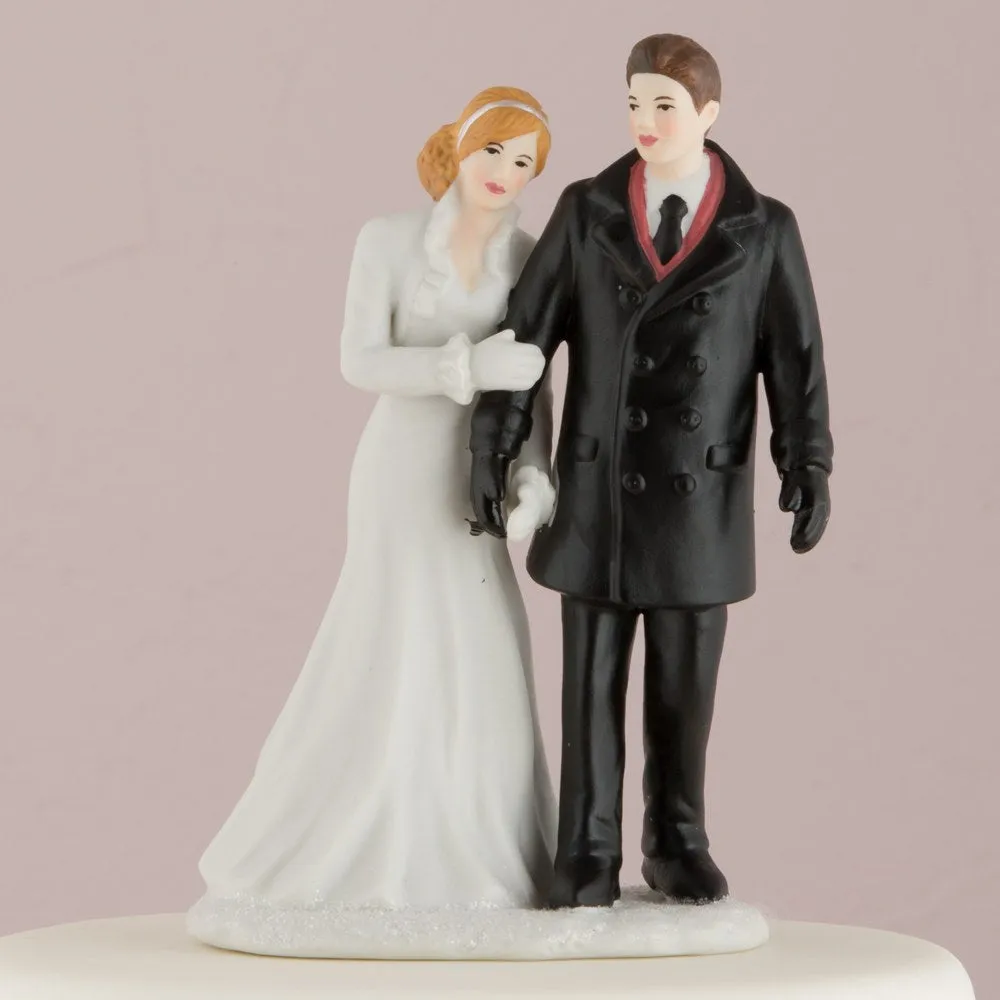 Winter Wonderland Wedding Couple Figurine