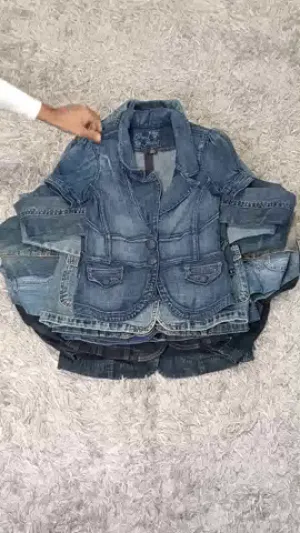 Y2K DENIM BLAZER JACKETS - 15 PCS